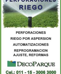 DECOPARQUE – RIEGO – BASTA DE SARRO