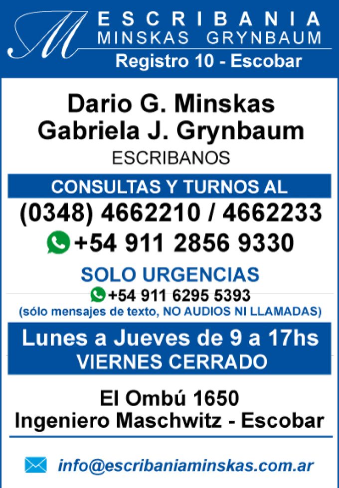 ESCRIBANIA MINSKAS – GRYNBAUM
