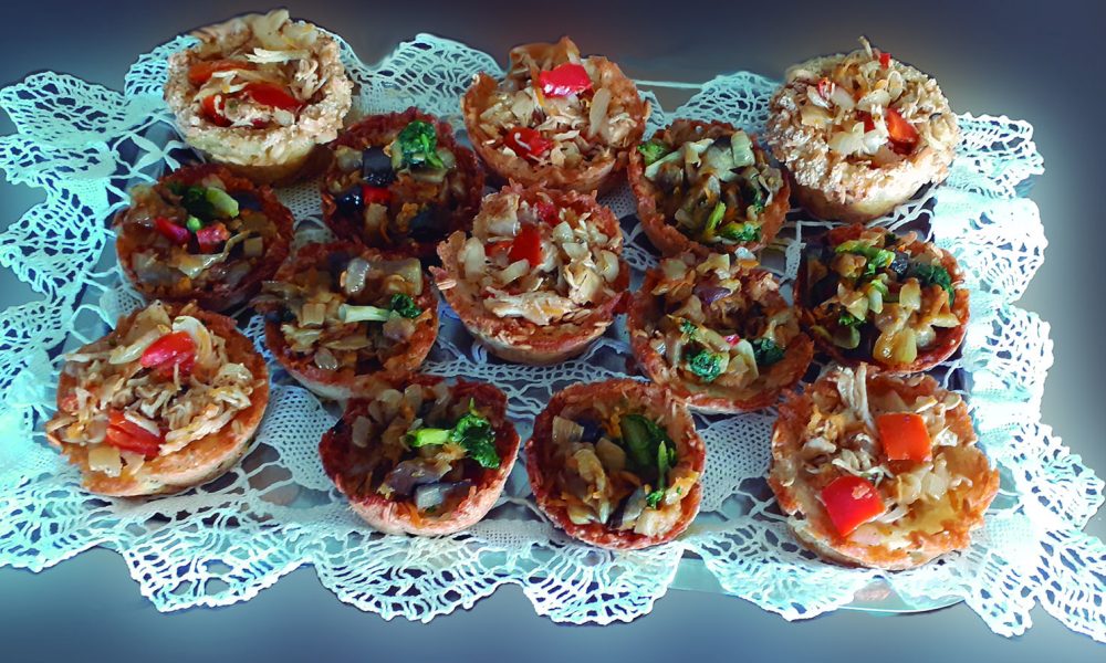 Canastitas de arroz y avena para rellenar