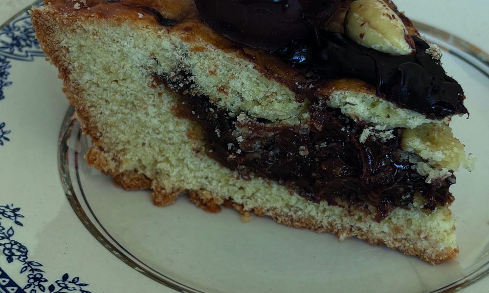 Pastel de dulce de leche y chocolate