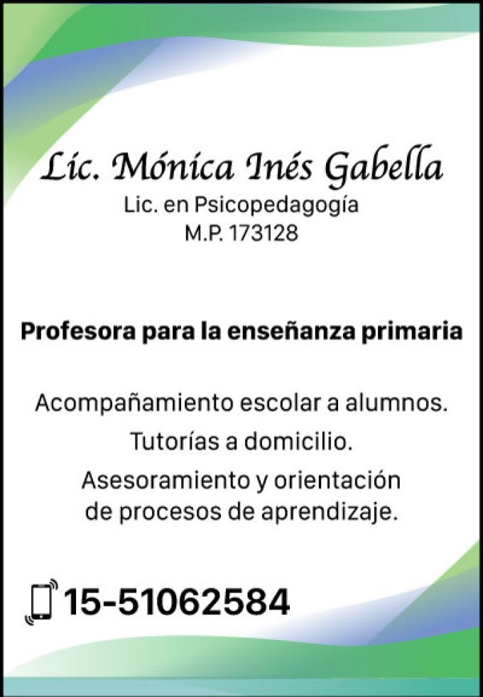 Licenciada Mónica Inés Gabella