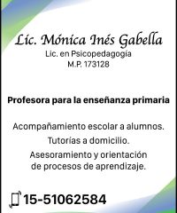 Licenciada Mónica Inés Gabella