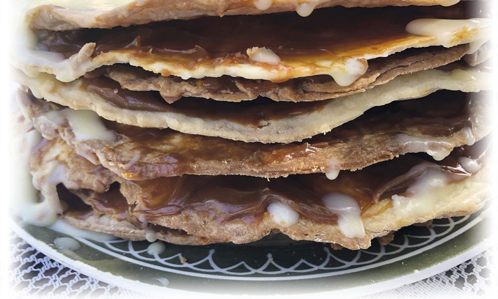 Rogel con ganache de chocolate blanco