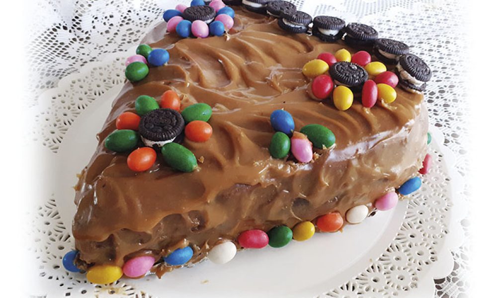Torta de cacao con ganache de dulce de leche