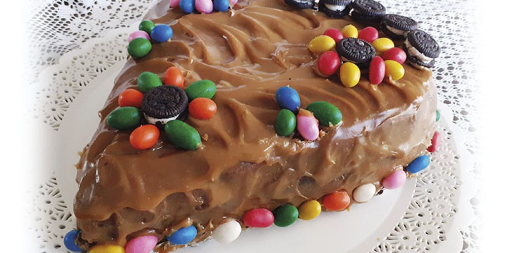Torta de cacao con ganache de dulce de leche