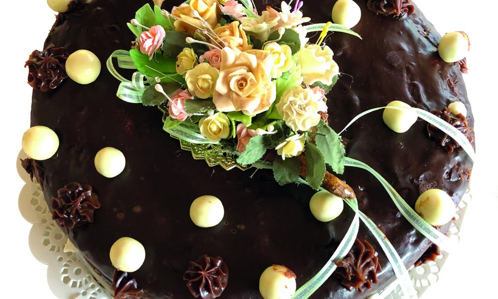 Torta ilusión marmolada