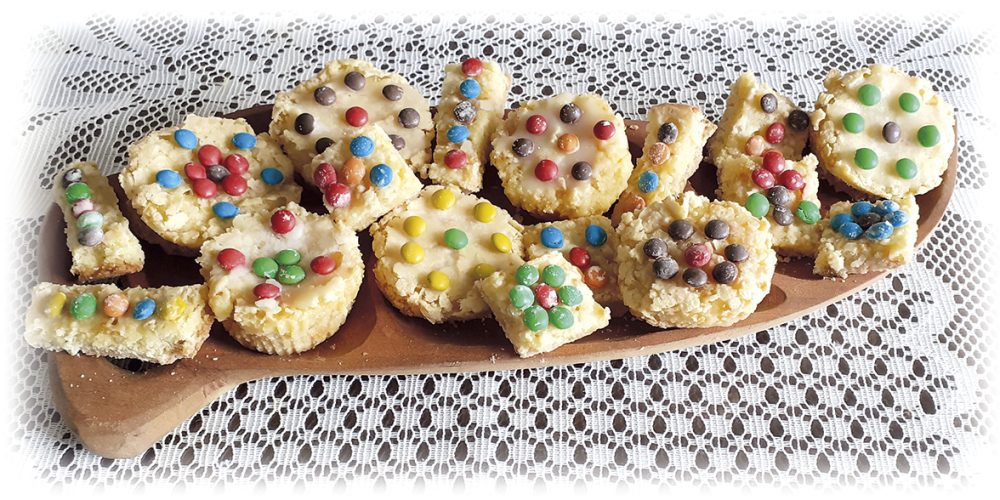 Muffins de mandarinas y chispitas de colores