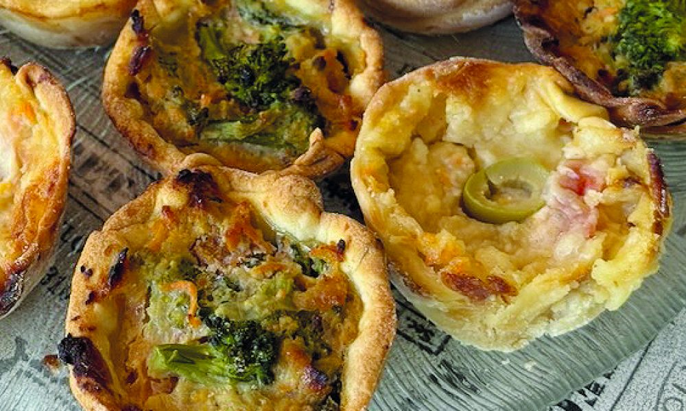 Tartaletas de choclo y de brócolis