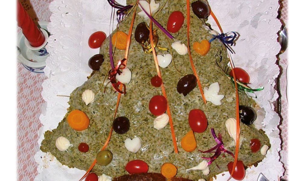 Árbol navideño salado