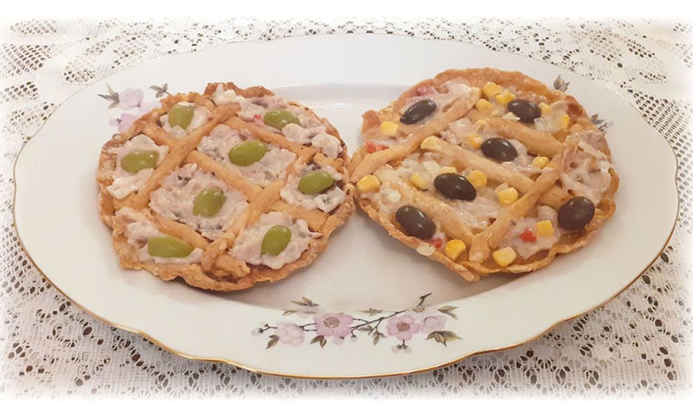 Mini pastafrolas saladas de atún y de choclo