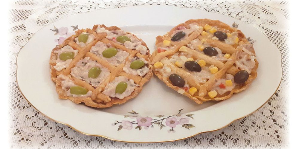 Mini pastafrolas saladas de atún y de choclo