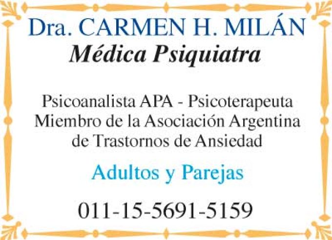 Dra. CARMEN H. MILÁN