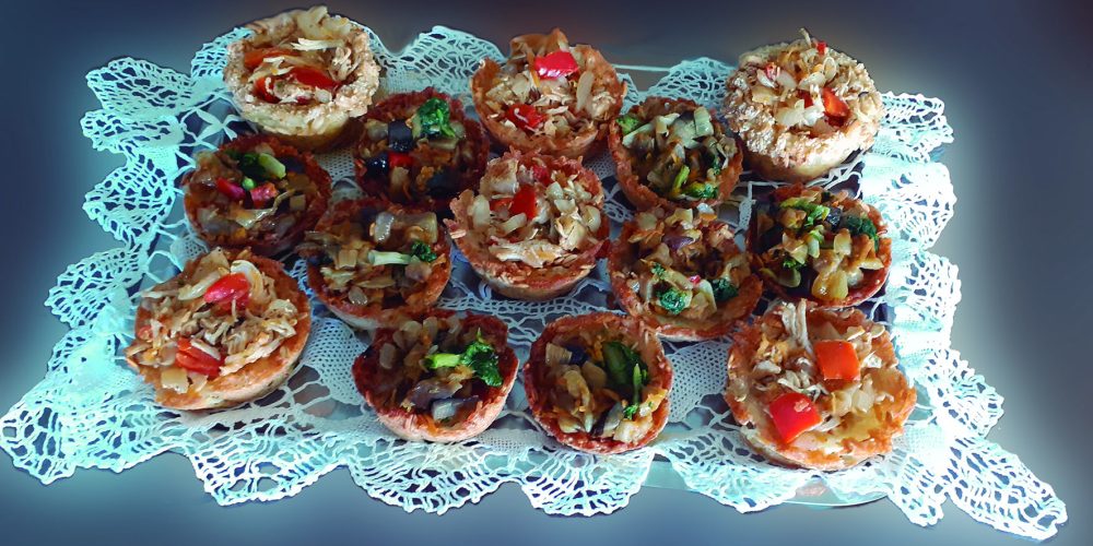 Canastitas de arroz y avena para rellenar
