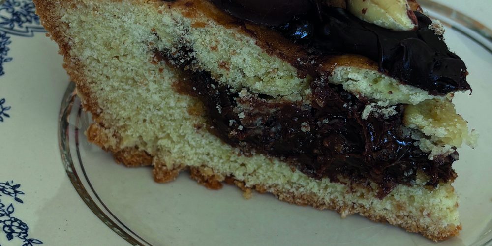 Pastel de dulce de leche y chocolate