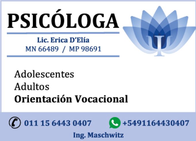PSICOLOGA ERICA D’ELIA